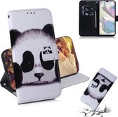 Voor Galaxy A70E 3D Gekleurde Tekening Horizontale Leren Flip Case met Houder & Kaartsleuf & Portemonnee (Panda)