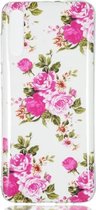 Rosa Multiflora Flower Pattern Noctilucent TPU Soft Case voor Galaxy A70