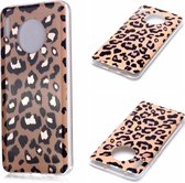 Voor Huawei Mate 30 Plating Marble Pattern Soft TPU beschermhoes (Leopard)