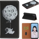 Voor Huawei nova 6 SE / P40 Lite 3D Schilderen Horizontale Flip Leren Case met Houder & Kaartsleuf & Lanyard (Spaceman)