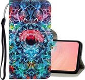 Voor Galaxy S20 3D Gekleurde Tekening Horizontale Flip PU Lederen Case met Houder & Kaartsleuven & Portemonnee (Mandala)