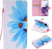Voor Galaxy S20 + schilderij horizontale flip lederen tas met houder & kaartsleuf & lanyard (zonnebloem)