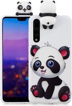 Voor Huawei P20 Pro schokbestendig Cartoon TPU beschermhoes (Panda)