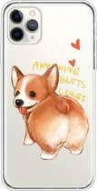 Voor iPhone 11 Pro Max Lucency Painted TPU Protective (Corgi)