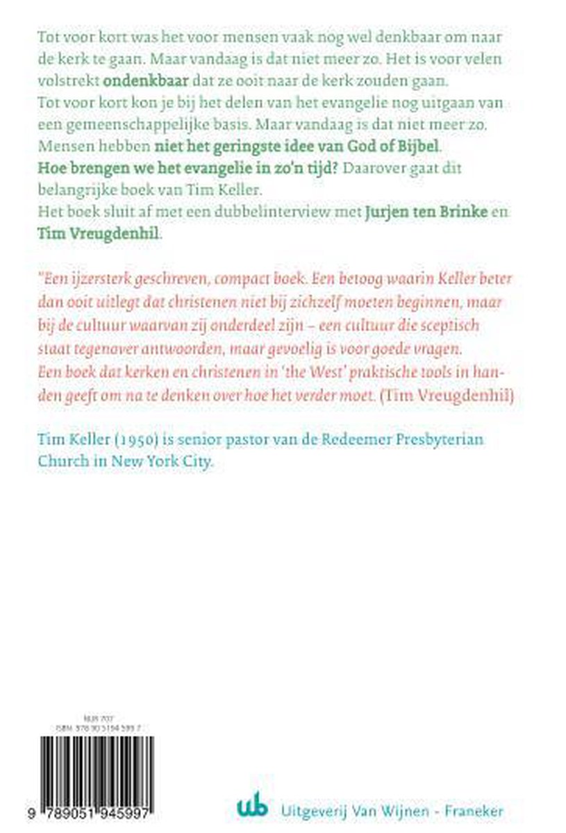 Een aantrekkelijk evangelie - back cover