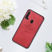 PINWUYO schokbestendige waterdichte volledige dekking PC + TPU + huid beschermhoes voor Huawei Nova 5i / P20 Lite 2019 (rood)
