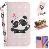 Voor Galaxy A51 3D Schilderen Patroon Gekleurde Tekening Horizontale Flip Leren Case met Houder & Kaartsleuven & Portemonnee (Love Bear)