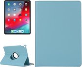 Litchi Texture Horizontale Flip 360 graden rotatie lederen tas voor iPad Pro 11 inch (2018), met houder (babyblauw)