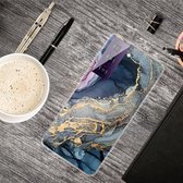 Voor Samsung Galaxy S21 5G marmeren schokbestendige TPU beschermhoes (abstract goud)