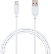 MOMAX DM16W 2,4 A USB naar micro-USB-oplaadtransmissiegegevenskabel, kabellengte: 1 m (wit)