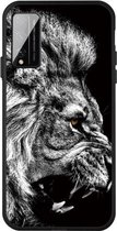 Voor Huawei Play 4T Pro Pattern Printing Embossment TPU Mobile Case (Lion)