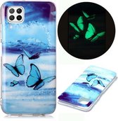 Voor Huawei P40 Lite Luminous TPU zachte beschermhoes (vlinders)