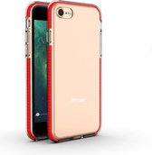 Voor iPhone 8 & 7 TPU tweekleurige schokbestendige beschermhoes (rood)