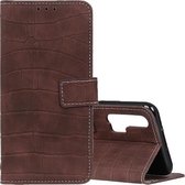 Voor Huawei Nova 6 Magnetische Krokodil Textuur Horizontale Flip Leren Case met Houder & Kaartsleuven & Portemonnee (Bruin)