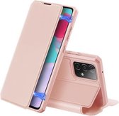 Voor Samsung Galaxy A52 5G DUX DUCIS Skin X-serie PU + TPU horizontale flip lederen tas met houder en kaartsleuven (roze)