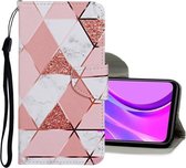 Voor Samsung Galaxy Note 20 5G Gekleurde Tekening Patroon Horizontale Flip Leren Case met Houder & Kaartsleuven & Portemonnee (Marmer)