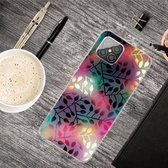 Voor Huawei Nova 8 SE schokbestendig geverfd transparant TPU beschermhoes (fluorescerende takken)