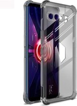 Voor Asus ROG Phone 3 ZS661KS IMAK All-inclusive schokbestendige airbag TPU-hoes met schermbeschermer (transparant zwart)