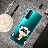 Voor Huawei P Smart 2021 schokbestendig geverfd transparant TPU beschermhoes (Takekuma)