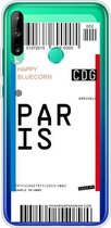 Voor Huawei P40 Lite E Boarding Card Series Pattern TPU beschermhoes (Parijs)