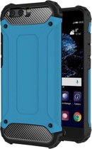 Voor Huawei P10 Plus Tough Armor TPU + PC combinatiehoes (blauw)