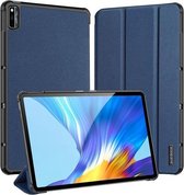 Voor Huawei Honor V6 / MatePad 10.4 inch DUX DUCIS Domo-serie Horizontale flip magnetische PU lederen tas met drievoudige houder & & Wake-up / Sleep-functie (blauw)