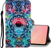 Voor Galaxy S10 3D Gekleurde Tekening Horizontale Flip PU Lederen Case met Houder & Kaartsleuven & Portemonnee (Mandala)
