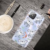 Voor Huawei Nova 8 SE schokbestendig geschilderd transparant TPU beschermhoes (koala)