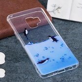 Voor Galaxy S9 Lovely Penguins Pattern TPU zachte beschermende achterkant van de behuizing