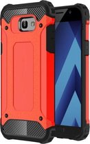 Voor Galaxy A5 (2017) / A520 Tough Armor TPU + PC combinatiebehuizing (rood)