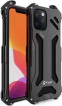 Voor iPhone 11 Pro Max R-JUST schokbestendig stofdicht pantser metalen beschermhoes (zwart)