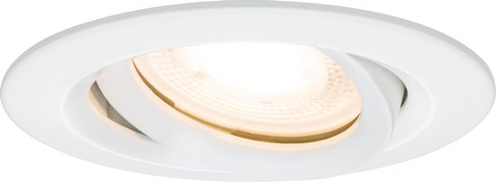 Paulmann Nova - Spot encastré LED - IP65 étanche - orientable - blanc mat |  bol.com