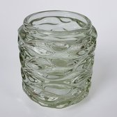 Light & Living - theelicht Ginger - glas - transparant - 9 x 10 cm