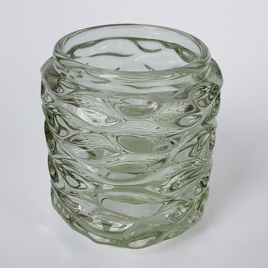 Light & Living - theelicht Ginger - glas - transparant - 9 x 10 cm