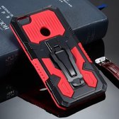 Voor Geschikt voor Xiaomi Redmi Note 5A Armor Warrior schokbestendige pc + TPU beschermhoes (rood)