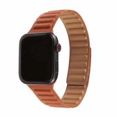 Loop lederen horlogeband voor Apple Watch Series 6 & SE & 5 & 4 44 mm / 3 & 2 & 1 42 mm (zadelbruin)