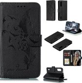 Feather Pattern Litchi Texture Horizontale Flip Leren Case met Portemonnee & Houder & Kaartsleuven voor Xiaomi Mi CC9e (Zwart)