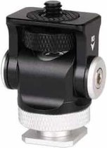 180 graden swing mini-statief balhoofdbeugel koude schoenbevestiging 1/4 inch schroefadapter