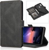 Voor Xiaomi Redmi Note 6 Retro Magnetische Sluiting Horizontale Flip Leren Case met Houder & Kaartsleuven & Fotolijst & Portemonnee (Zwart)