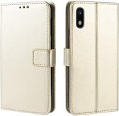Retro Crazy Horse Texture Horizontale Flip Leren Case voor Galaxy A10e, met Houder & Kaartsleuven & Fotolijst (Goud)