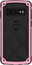 Schokbestendige pc + TPU-hoes voor Galaxy S10e (roze)