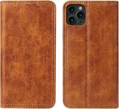 Voor iPhone 11 Pro retro boomschors textuur PU magnetische horizontale flip lederen tas met houder & kaartsleuven & portemonnee (kaki)