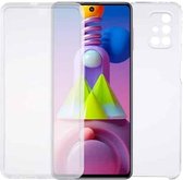 Voor Samsung Galaxy M51 PC + TPU ultradunne dubbelzijdige all-inclusive transparante hoes