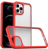 TPU + pc-beschermhoes voor iPhone 12 Pro Max (rood)
