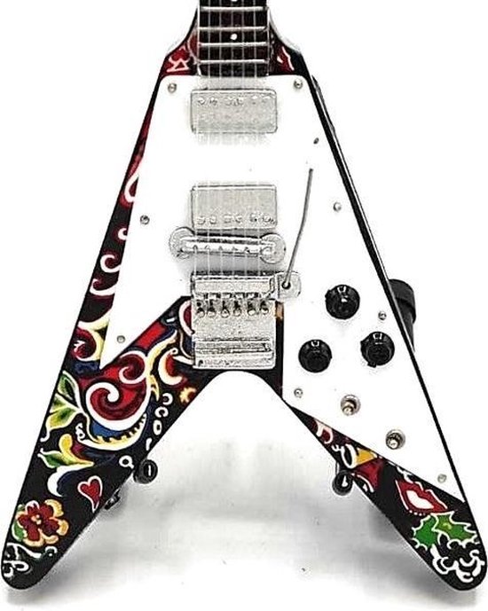 impliceren Fjord ontmoeten Miniatuur Gibson Flying V gitaar | bol.com