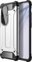 Voor Huawei P50 Pro Magic Armor TPU + pc combinatiebehuizing (zilver)