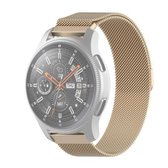 For Honor Magic Watch 2 / Galaxy Active2 Milan roestvrijstalen gaasband 20 mm (champagne goud)