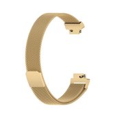 Voor Fitbit Inspire 2 Milanese vervangende polsband horlogeband, maat: S (goud)