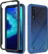 Voor Motorola Moto G8 Power Lite Starry Sky Solid Color Series schokbestendig PC + TPU beschermhoes (koningsblauw)