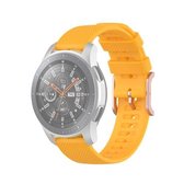 Voor Samsung Galaxy Watch3 45 mm / Galaxy Watch 46 mm 22 mm polsband met stiptextuur (geel)